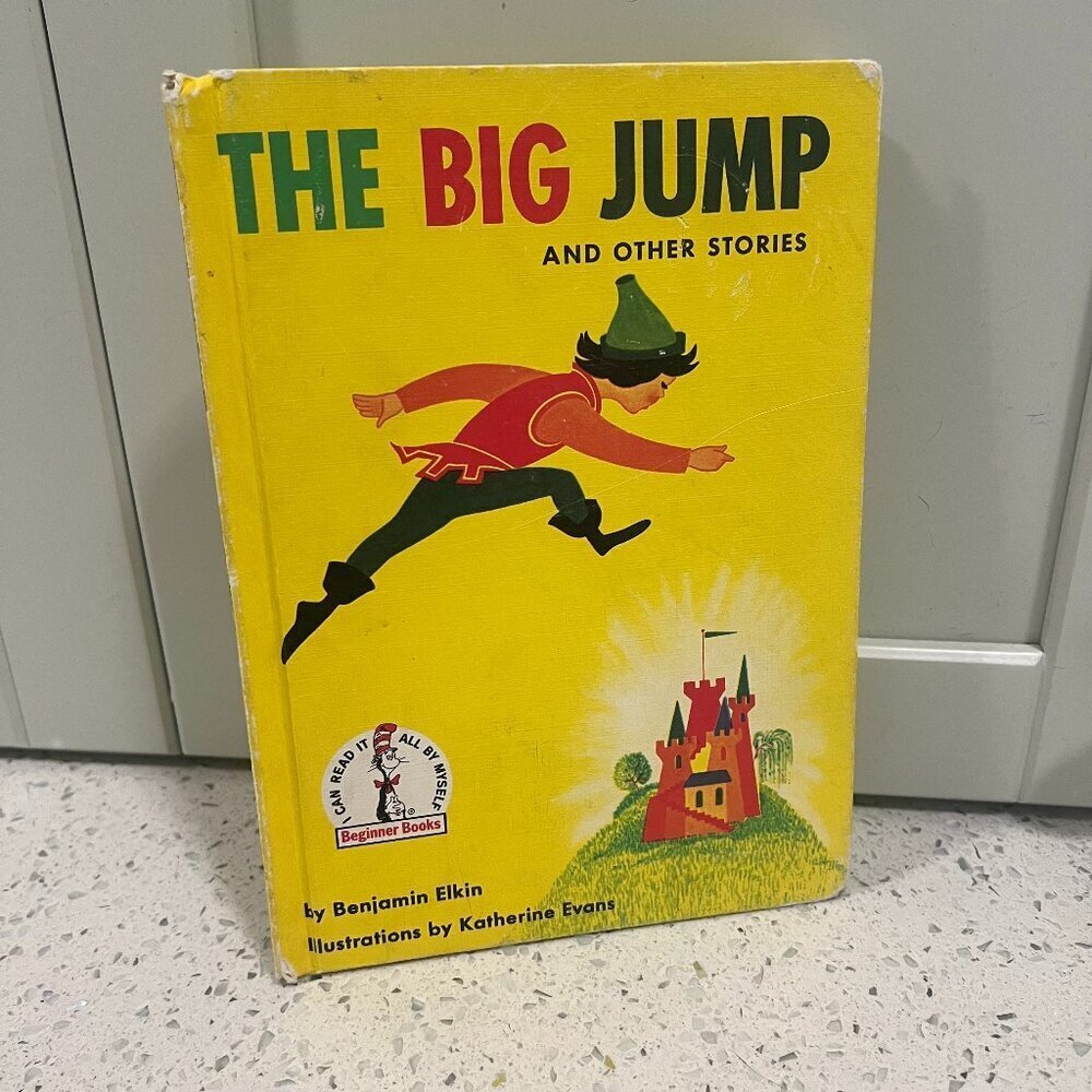 Vintage SUESS Beginner Reader THE BIG JUMP By Benjamin Elkin